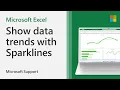 Use sparklines in Excel Microsoft