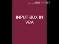 COPA Trade theory Topic Msg box and input box in VBA