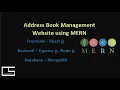 Address Book Website using MERN CodingwithShameera1