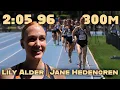Utah State Record Jane Hedengren Lily Alder 800m