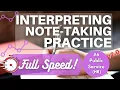 Interpreting Training Note-Taking Practice Exercise Full Speed - Public Service