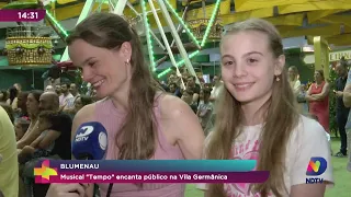Musical ‘Tempo’ encanta o público na Vila Germânica com muita emoção e magia