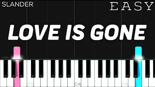 Download SLANDER - Love Is Gone ft. Dylan Matthew | EASY Piano Tutorial MP3