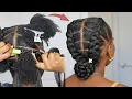 FEED IN BRAID MADE EASY New Crochet Braids Hairstyle For Beginners