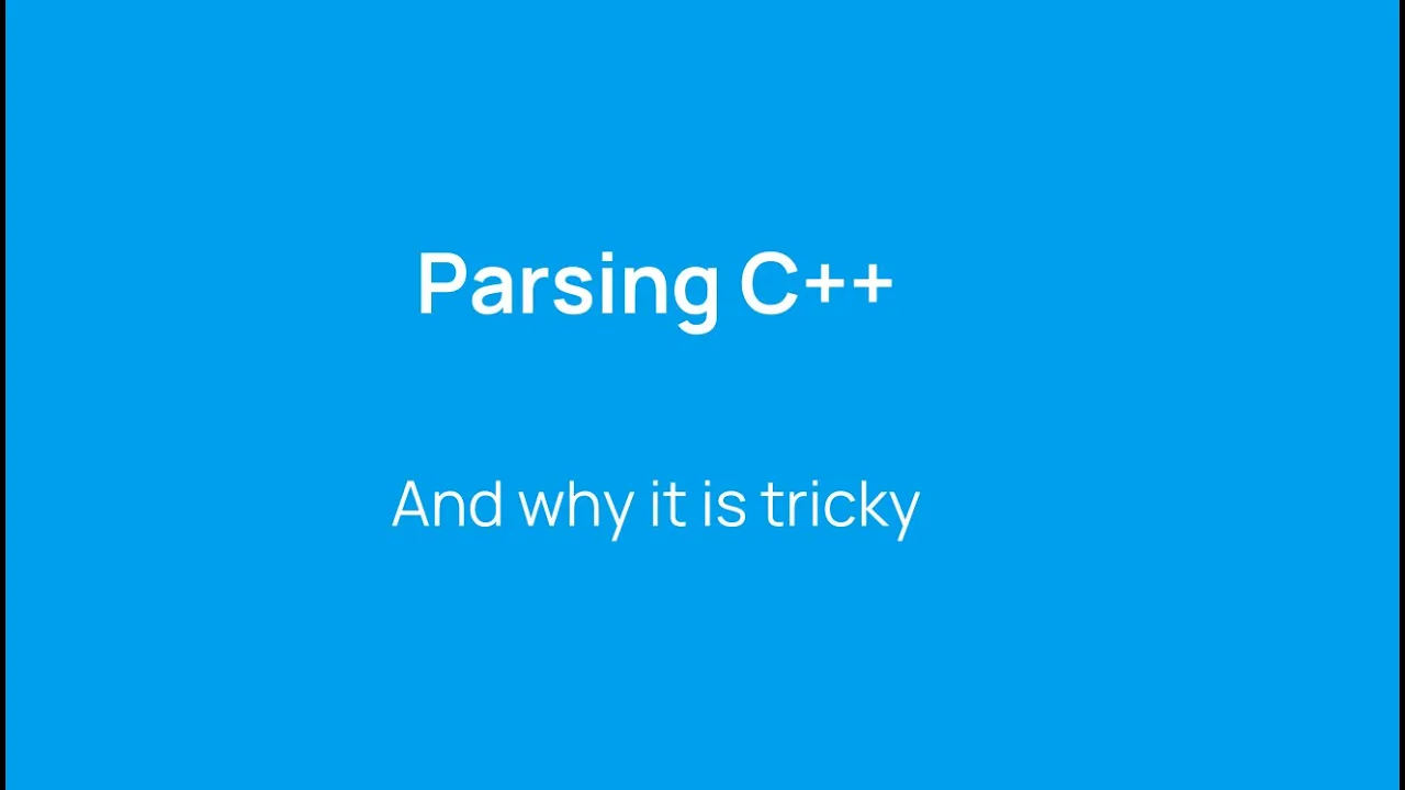 Parsing C++