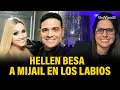 Hellen besa a Mijail Mulkay delante de su esposa El que rie ultimo