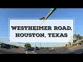 Westheimer Road Houston Texas A sunset drive 4K