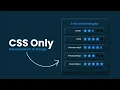CSS Only 5 Star Skills Rating Bar UI Design CSS Neumorphism UI