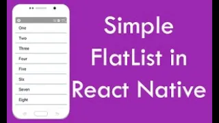 Flat List React Native Tutorial for Beginners - Build a React Native App 2021