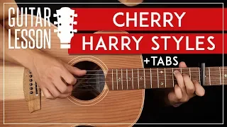 Cherry Guitar Tutorial 🎸🍒  Harry Styles Guitar Lesson |Fingerpicking + Easy Chords|