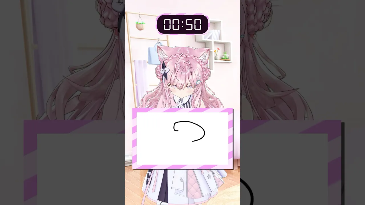 あのホロメンの似顔絵を描いて当てさせろ!!Part2【5.4秒チャレンジ】 #shorts #ホロライブ #hololive #博衣こより #54チャレ