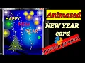 Code an animated New Year card in Turtle Python Wishing Happy New Year using Python Turtle