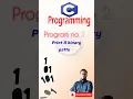 Print 8 binary pattern