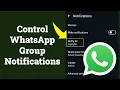 Lagu Receive Only Important WhatsApp Group Notifications