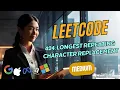 Longest Repeating Character Replacement - Leetcode 424