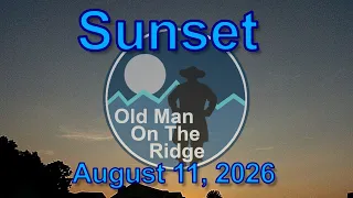 Sunset - August 11 2026