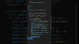 Bubble Text Animation HTML CSS JS
