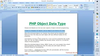 PHP DATA TYPE OBJECT Hindi PART - 6