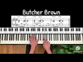 How to Play Butcher Brown "Frontline" - Piano Tutorial Lesson