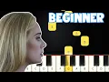 Download Lagu Easy On Me - Adele | Beginner Piano Tutorial | Easy Piano