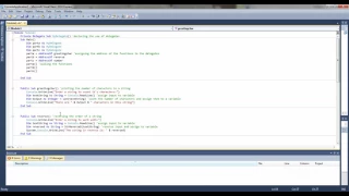 Visual Basic Using Delegate to call functions