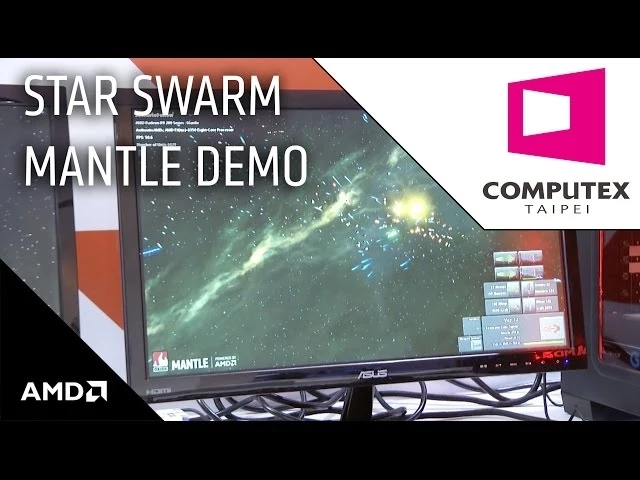 Mantle vs. DirectX Comparison on Starswarm: AMD @ Computex 2014