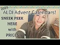 2023 ALDI Advent Calendars Prices SNEEK PEEK - In Stores November 1st