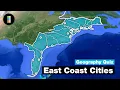 Can You Guess These 20 U S East Coast Cities From Above Geography Quiz