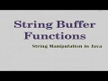 StringBuffer Functions in Java String Manipulation ICSE Syllabus