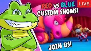 LIVE | CODE: FTSH8 | Fall Guys custom shows, red vs blue!!