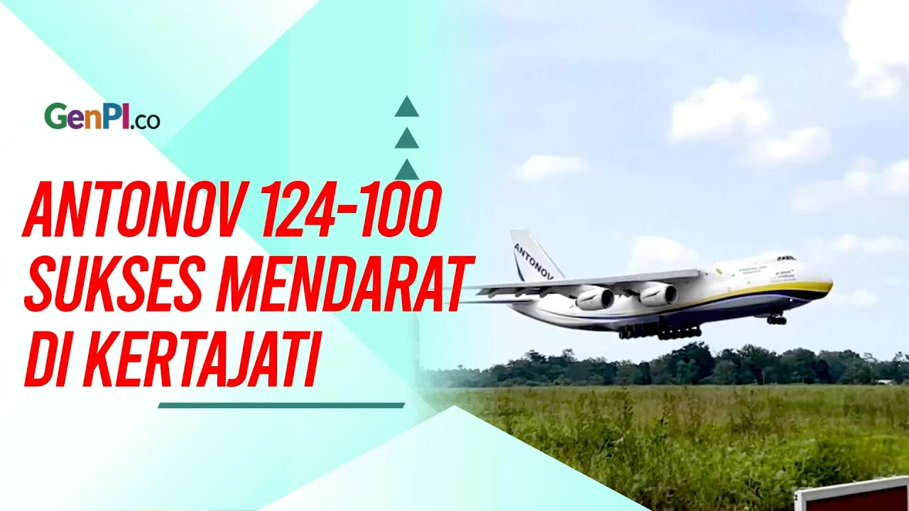 Heboh! Pesawat Kargo Terbesar di Dunia Antonov 124-100 Mendarat di Kertajati