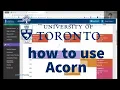 CareerZ on the features of University of Toronto s ACORN portal