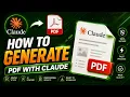 How to Generate Professional pdfs in Claude AI with one prompt for flawless layout 2026 Full Guide
