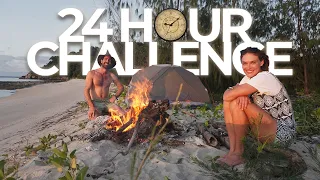 Camping & Spearfishing on Tropical Islands (24 HOUR CHALLENGE)
