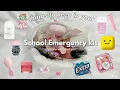 what to pack in your SCHOOL EMERGENCY KIT school survival kit must have essentials
