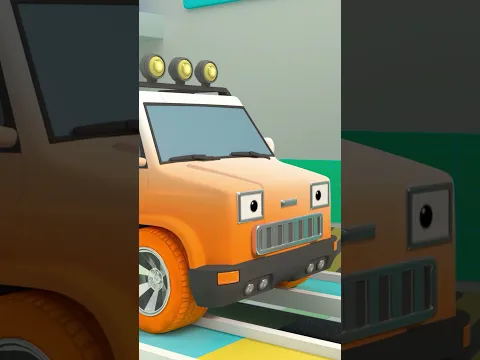 Perbaiki roda mobil yang penuh warna