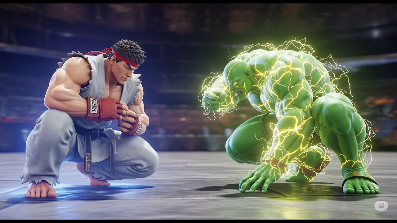Street Fighter II Koryu: La Bestia Eléctrica y el Glitch Flotante | Jugar Sin Mirar