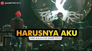 Download Harusnya Aku - Tami Aulia ( Cover ) Live @Gametfest2019 I Taman Andhang Purwokerto MP3