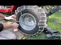 Peerless Chains on Massey GC1723 Tractor