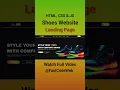 Create Shoes Website Using HTML CSS Fast Code