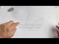 How To Design The Adidas Logo Hand Drawing - by Ent