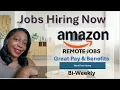 AMAZON is HIRING Remote Jobs WFH Great Pay Benefits Equipment Included