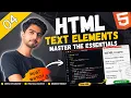 HTML Text Elements Explained Headings Paragraph Bold Italic Superscript Subscript Codixo