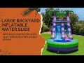 Large Inflatable Water Slide Review HeroKiddo 25ft Slide Test