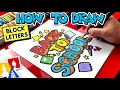 How To Draw Back To School Block Letters Secret To Centering Words