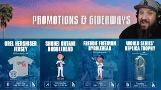 DODGERS PROMOTIONS AND GIVEAWAYS FOR 2025 FULL LIST
