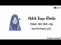 Lagu Adek juga rindu || Balasan lagu Adek jilbab ungu || versi Animasi Lyric