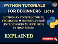 Mastering Python Dictionaries Constructor fromkeys setdefault and Set Explained Lecture 9