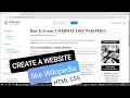 Create a website like Wikipedia using HTML CSS Full Web Design Tutorial and Project