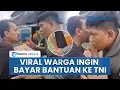 Reaksi Haru Personel TNI saat Warga Bawa Uang Ingin Bayar Bantuan Dibawa Helikopter di Bener Meriah